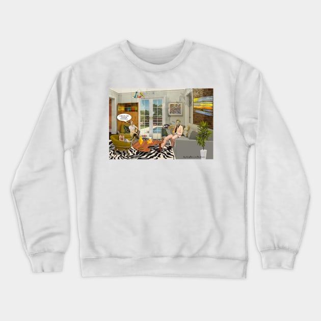 My Daughter is in the shower Crewneck Sweatshirt by PrivateVices